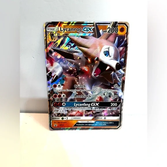JUMBO Lycanroc GX Oversized Promo Card SM14 Full Art Holo Pokémon VLP #2