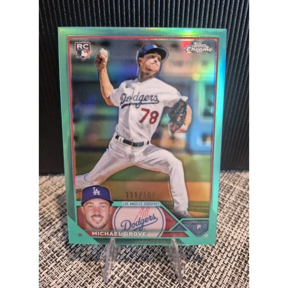 2023 Topps Michael Grove #22 Teal /199 (RC) LA Dodgers