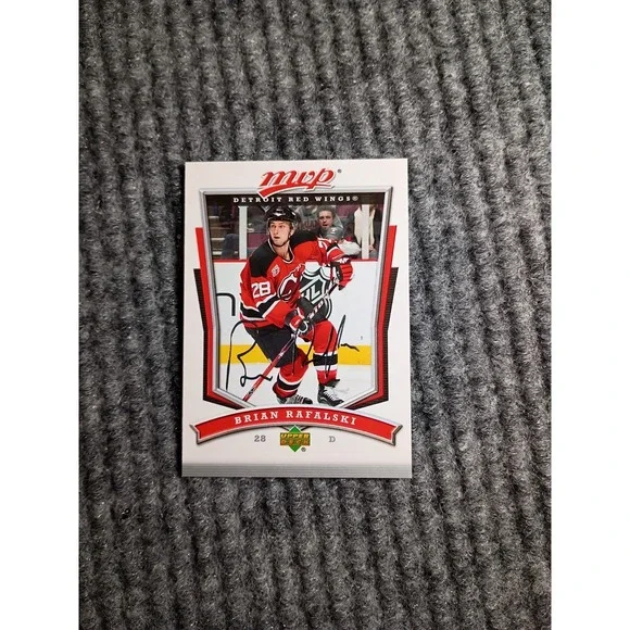 2007-2008 MVP Detroit Red Wings Brian Rafalski Hockey Card