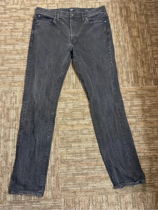 J. Crew Black Flex Straight Jeans
