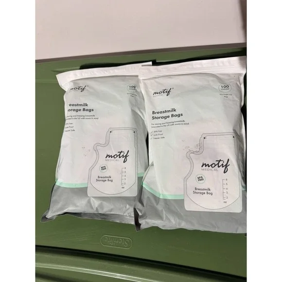 Motif Medical Breast‎ Milk Storage Bags 8oz Single Use Bags 200 Count BPA-Free