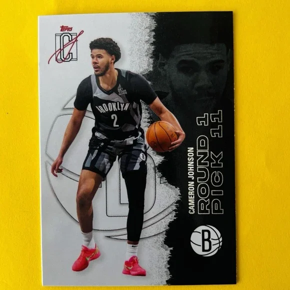 2025-26 Topps Signature Class Round 1 Pick 11 #29 Cameron Johnson Nets