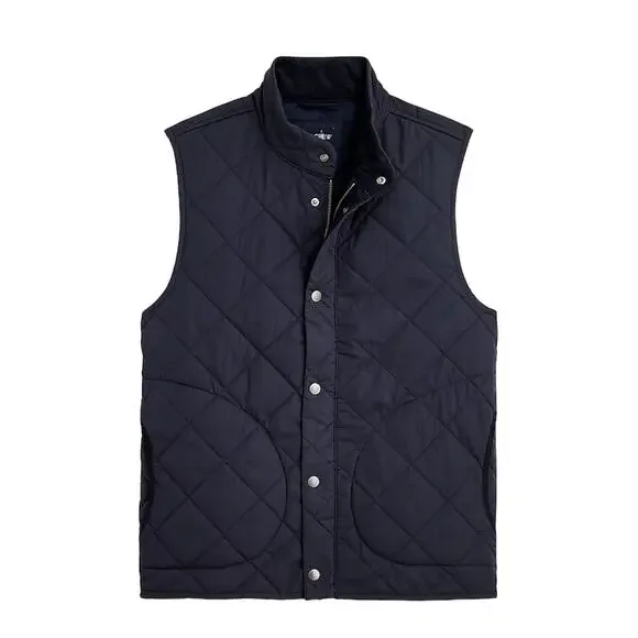 J. Crew Men’s Black Sussex Outerwear Quilted Vest‎ with PrimaLoft® Size Small