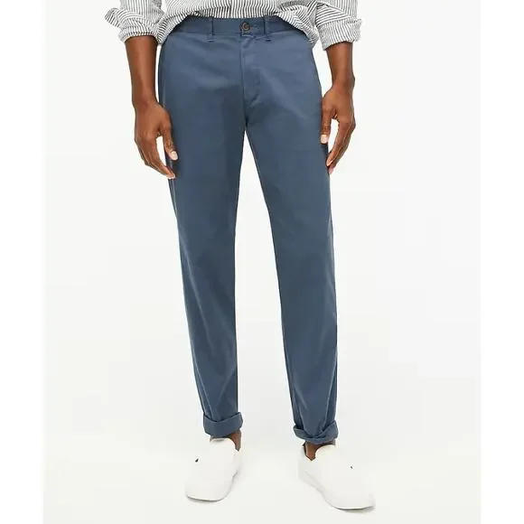 J.Crew Straight Fit Flex Chino Pant W 38 L32 Overcast Blue
