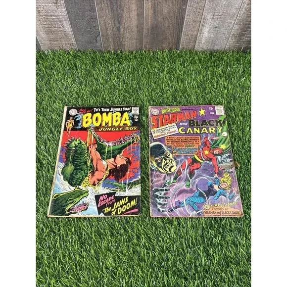 Vintage DC Comics Mixed Lot (2) – Bomba‎ the Jungle Boy + Starman & Black Canary