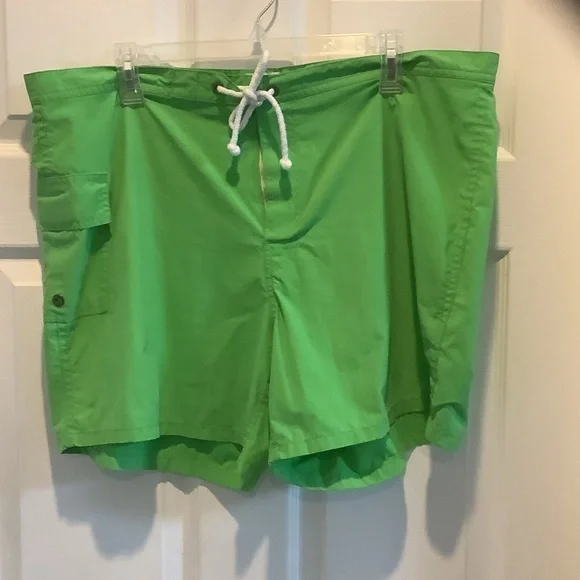 J. Crew Bright‎ Green swim trunks