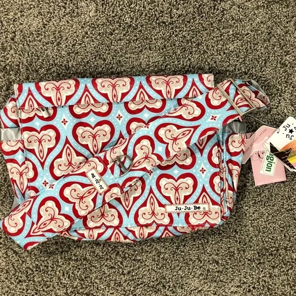 Ju-Ju-Be Be All Diaper Bag in Sweet Hearts print