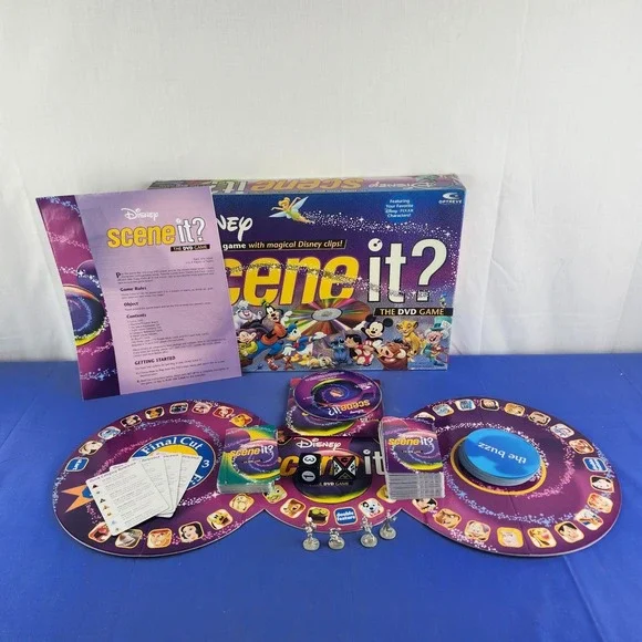 Disney Scene It? Family Trivia Board Game DVD‎ Original 1st Edition VGC