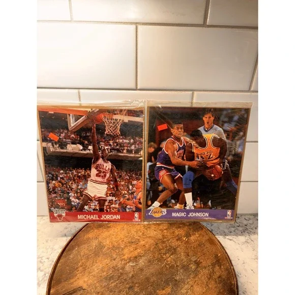 MJ Magic Johnson‎ 1990-91 NBA Hoops Cards