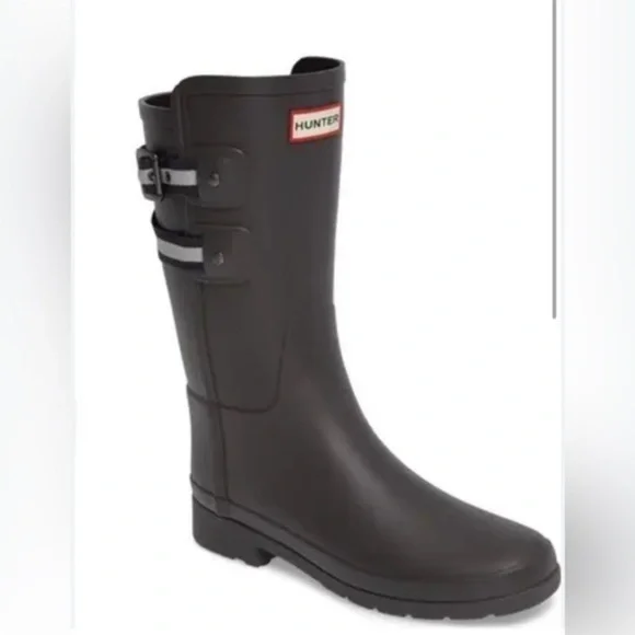 ✨Hunter Dark Gray Rain Boots with Buckle