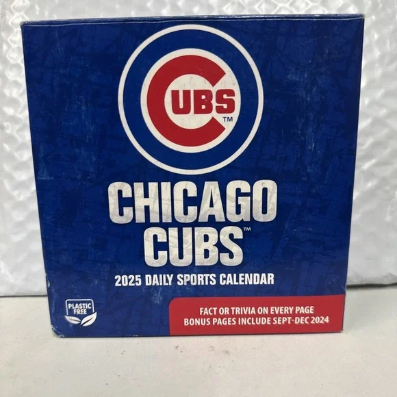 Chicago Cubs Daily Sports Calendar 2025 Trivia Game Brand New Sealed