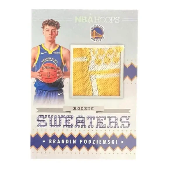 Brandin Podziemski 2023-24 NBA Hoops Basketball Rookie Sweaters Relic # RSW-BP0