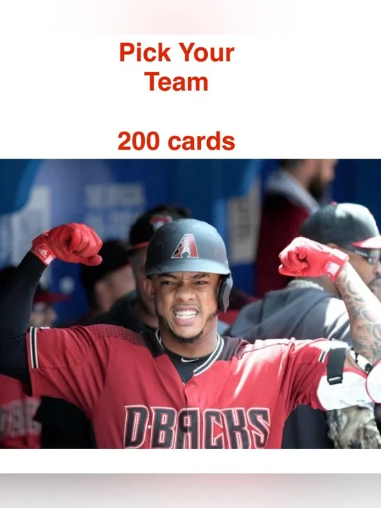 Bulk Baseall  Card Lot-Pick your Team Assortment 200 MLB Cards, Topps,UD, ++