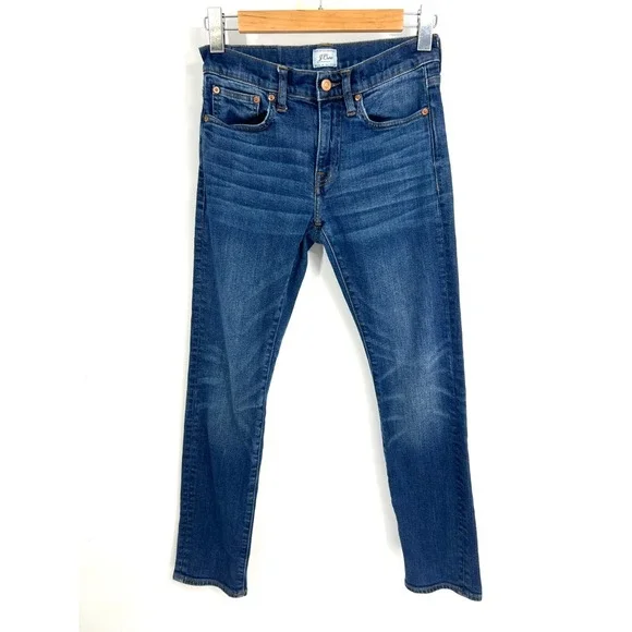 J.Crew 484 Slim Fit Jean Size 28x30 Stretch Dark Worn in Japanese‎ Denim J5025