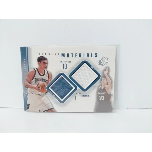 WALLY SZCZERBIAK 2000-01 SPx Winning Materials #WS1 GU Jersey Timberwolves
