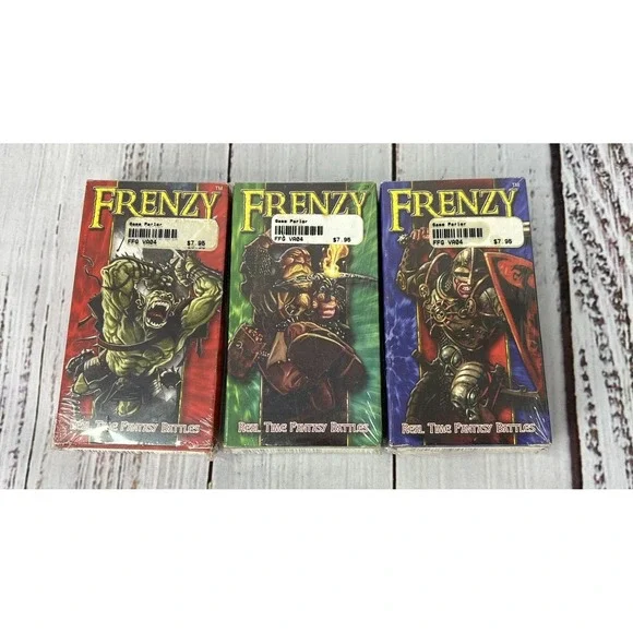 Frenzy Card Lot Real Time Fantasy Battles Sealed - Lot of 3 Decks