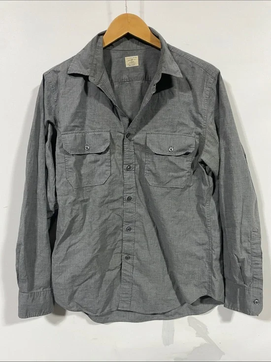 J. Crew Men's Gray Button-Down Shirt
