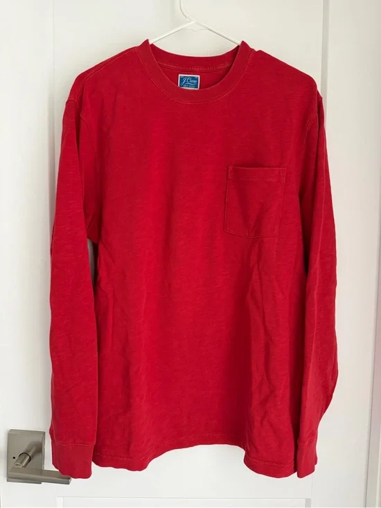 J. Crew Men’s Cotton Sweatshirt - Red