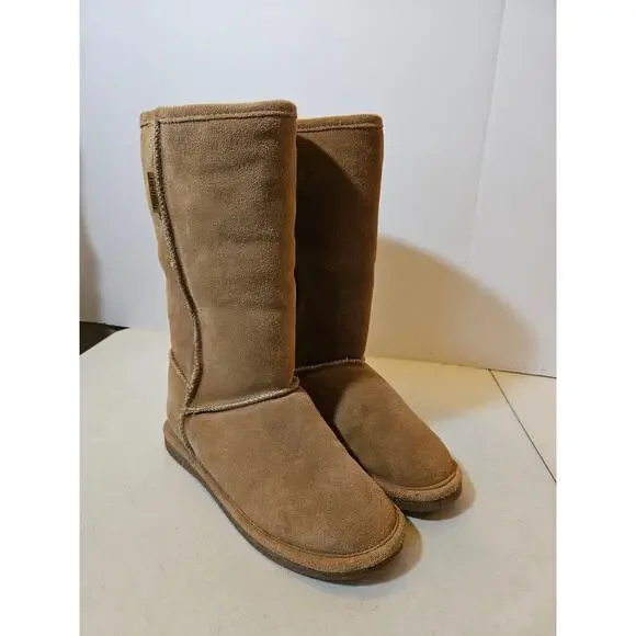 Bjorndal womens brown suede leather boots - size 7