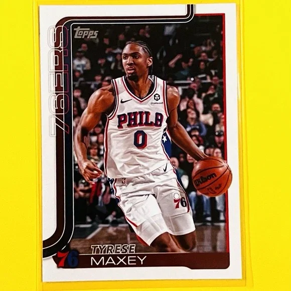 2025-26 Topps Basketball Tyrese Maxey #21 Philadelphia‎ 76ers