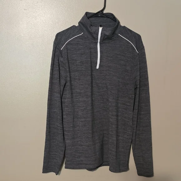 J.Crew Performance Half-zip Pullover‎ Gray Mens Size Medium