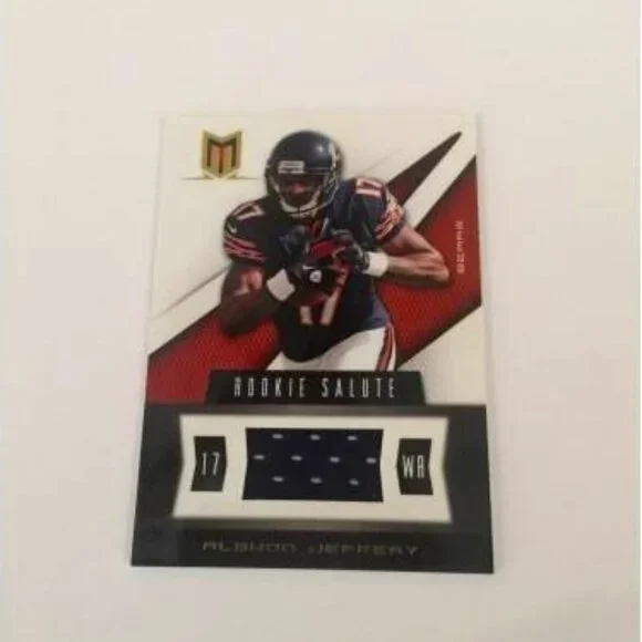 2012 PANINI ALSHON JEFFERY  BEARS 003/375 RC JERSEY RELIC #82 (043)