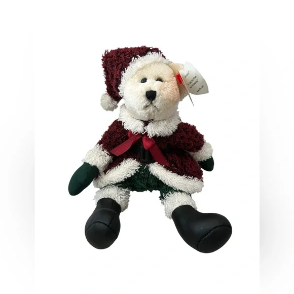 TY Attic Treasures Handmade Holiday Santa Bear Collectible 2000 Vintage