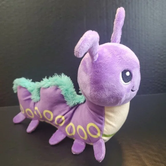 Purple Caterpillar Dog‎ Toy Firm Stuffed With Squeaker 8