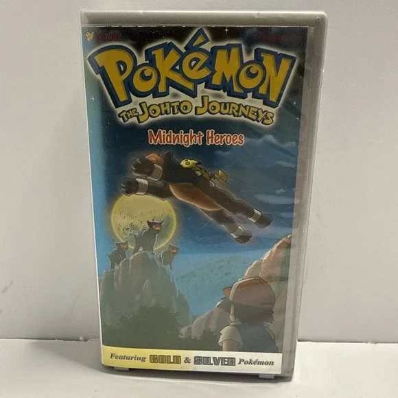 Pokemon Vol. 50: The Johto Journeys - Midnight Heroes  - VHS, 2002 - Tested