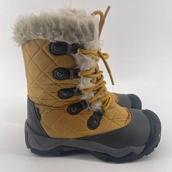 KEEN Women's Waterproof Winter Boots Quilted Fur Lined‎ Outdoor Snow Boots US 5