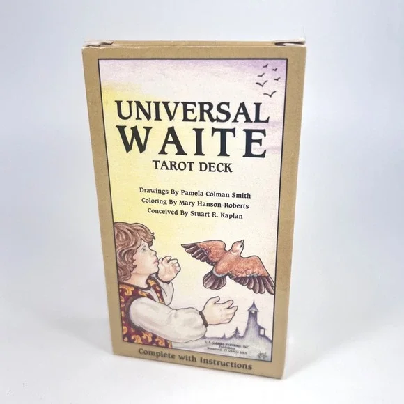 Vintage 1990 Universal Waite Tarot Deck Cards 70 Cards & Manual