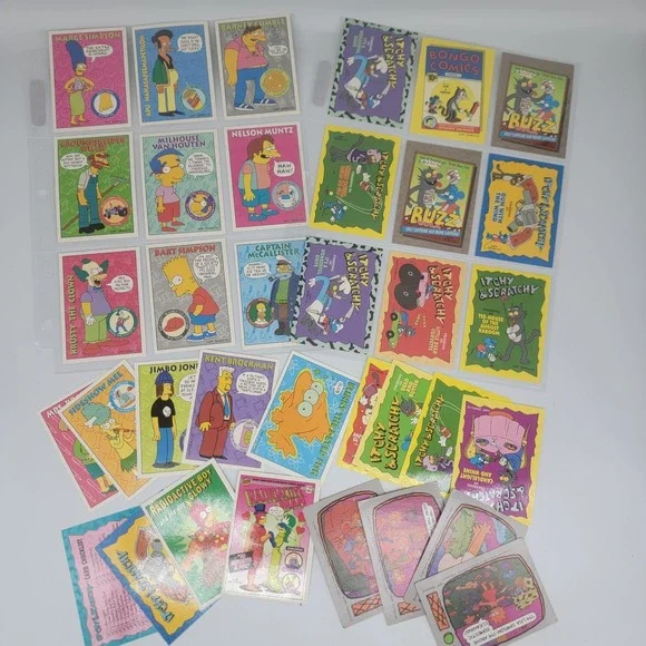 Vtg 90s The Simpsons 1990-93 Skybox 30 Card Lot Bart