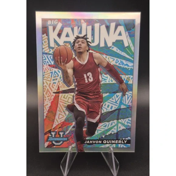 2021-22 Bowman U Jahvon Quinerly #BK-6 Big Kahuna Refractor SP Crimson Tide