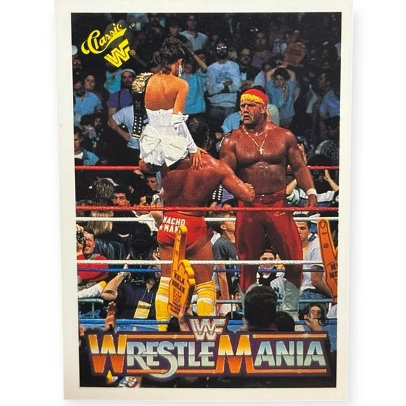 Topps Classic 1990 WWF Wrestlemania Hulk‎ Hogan & Macho Man Trading Card