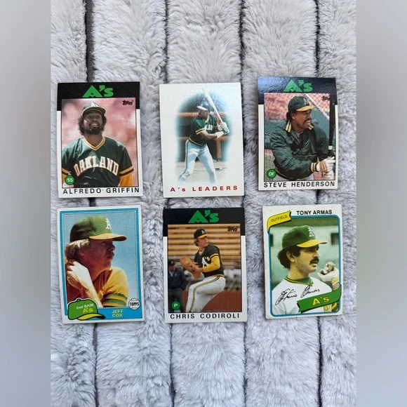 Topps Oakland Athletics Card Collection - Green and Black