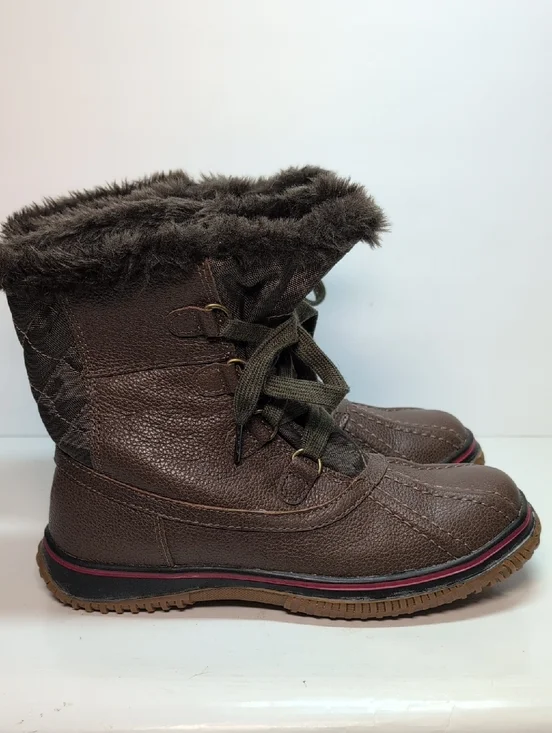 Pajar Canada Iceland brown- *green waterproof duck boot woman size 7-7.5.  EU 38