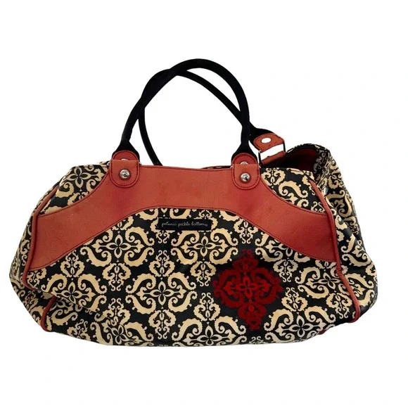 Petunia Pickle‎ Bottom Wistful Weekender Diaper Bag Fez Tote Embroidered Read