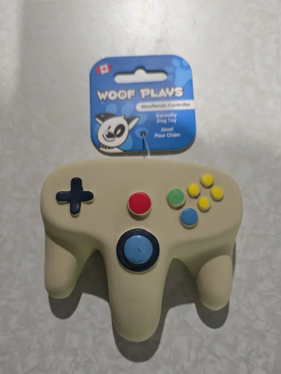 Woof‎ Pack Wooftendo Controller Dog Toy - Squeaky Soft Rubber Dog Toy NWT