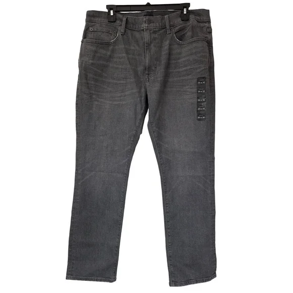 J. Crew Jeans Straight Fit Signature Flex Men 35x30 Grey NWT $138 BG156