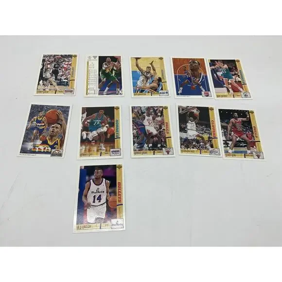 Vintage Upper Deck NBA Basketball Cards Lot 11 Horace Grant Bulls Gill Polynice