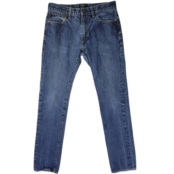 J. Crew Factory Mens The Driggs Med Wash Straight Leg Jeans Size‎ 30x32