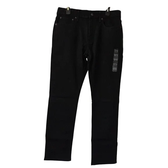 J. Crew Jeans‎ Straight Signature Flex Mens 33x32 Black NWT $138 AY519