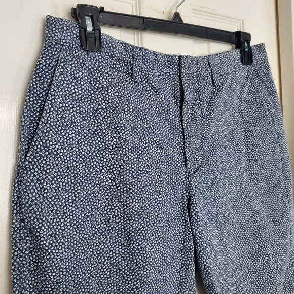 J.Crew Club Shorts Preppy Blue Floral Ditsy Print Cotton Casual Summer 34W