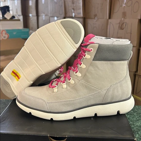 COLE HAAN Women’s ZeroGrand Omni Hiker Boot Dove Gray Winter Boots