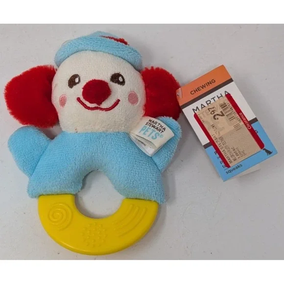 Vintage Martha Stewart Pets Clown‎ Chew Toy 2013