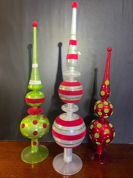 Vintage Sam's Club Glass Table Pieces Seasonal Decor Set of 3 WBox