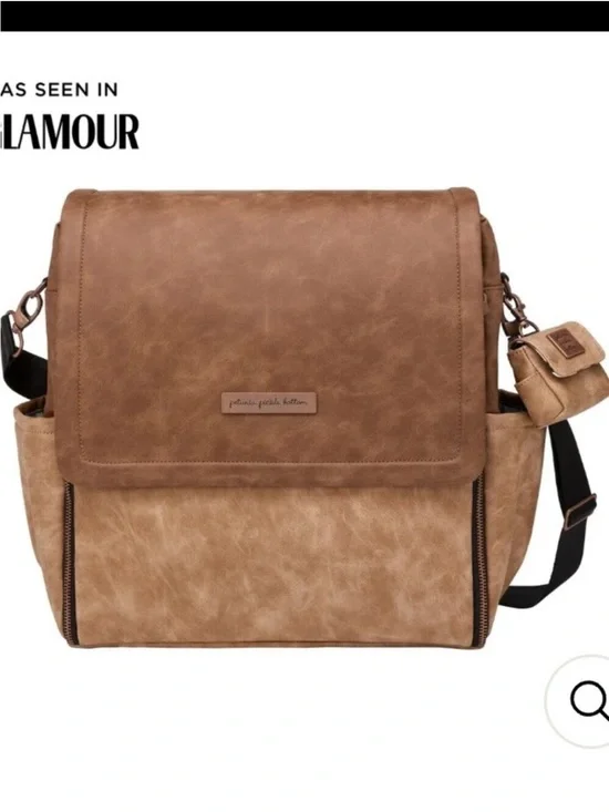 Petunia Pickle Bottom Boxy Backpack/Diaper Bag in Brioche-Retails 199