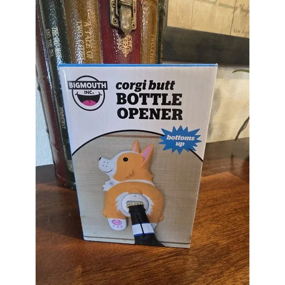 CORGI DOG Butt Tail RESIN Beer Soda Bottle Opener,  Fun Novelty Gift!