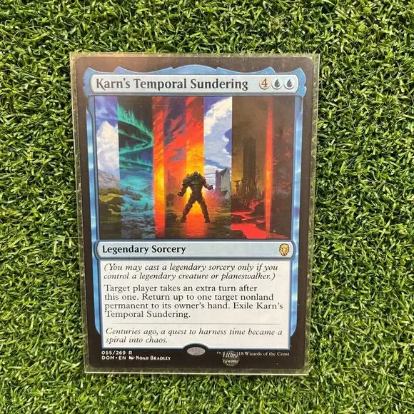 MTG Karn's Temporal Sundering Dominaria Rare Extra Turn Blue Sorcery NM