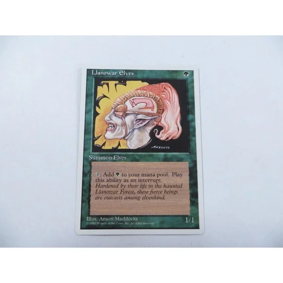 Llanowar Elves 4th Edition 1995 Magic The Gathering MTG